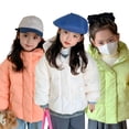 thumbnail image 3 of LYMAYTER Kids Girls down Jacket Toddler Sweet Solid Color Outerwear Little Girls Long Sleeves Hooded Winter Coats for 2-8 Years, 3 of 10