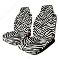 thumbnail image 2 of Zebra Print Front Car Seat Cover Seats Automobile Interior Decor Accessories Car Seats Protector Fit for SUV Truck Sedan, 2 of 6
