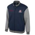 thumbnail image 2 of Men's Colosseum Navy Arizona Wildcats Ambi-Turner Full-Zip Varsity Jacket, 2 of 3