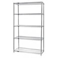thumbnail image 1 of Stainless Steel Wire Shelving 5 Shelf Unit - 24 x 48 x 86 in., 1 of 1