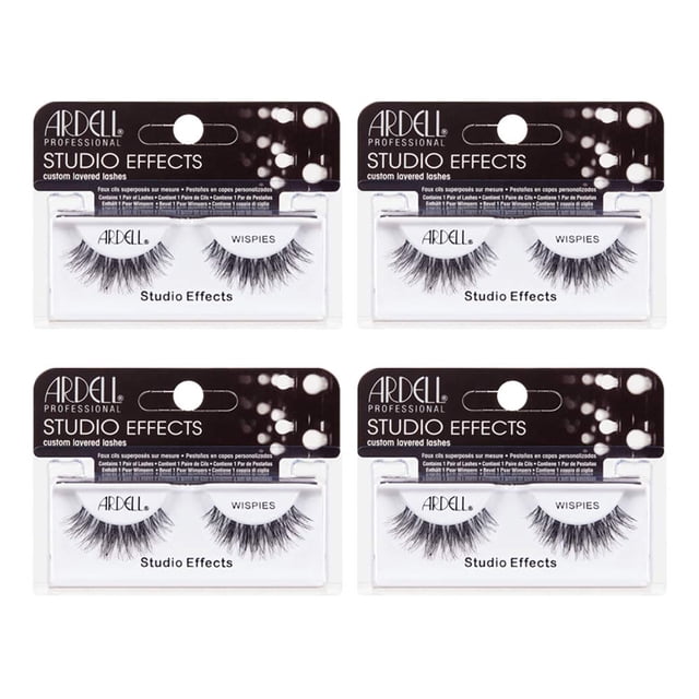 Pestañas postizas Ardell Studio Effects Wispies, paquete de 4