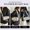thumbnail image 6 of Kukuzhu Puffer Tote Bag, Soft Bucket Bags for Women Light Winter Cotton Padded Quilted Tote Bag Crossbody Handbag Purse, 6 of 7