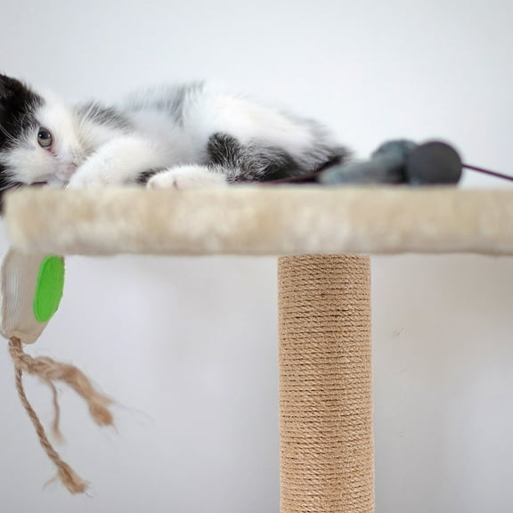 LULULION 2Pcs Heavy Duty Sisal Cat Scratching Posts Replacement Coffee for Vertical Wall Mounted Use