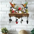 thumbnail image 3 of Michellecmm  Hummingbird Coat Hooks with 4 Hooks, Decorative Wall Mounted Hummingbird Wall Art for Entryway, Front Door, Hallway, Kitchen, 3 of 7