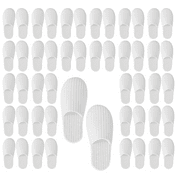 24 Pairs Spa Slippers, Non Slip Disposable Wholesale Bulk Hotel Slippers for Guests, Multi Color Reusable House Slippers, Indoor, Bathroom, Bedroom, Travel Slippers for Women, Men, Unisex
