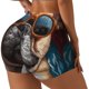 thumbnail image 1 of Fotbe French Bulldog In Sunglasses Shorts Sin Costuras – Shorts Deportivos de Cintura Alta para Mujer, Elásticos para Gimnasio, Yoga, Running o Ciclismo-Medium, 1 of 8