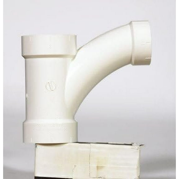 Charlotte Pipe Schedule 40 4 in. Hub x 4 in. Dia. Hub PVC Long Turn Wye