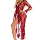 thumbnail image 3 of Conjunto de ropa interior sexy Traje de lencería de encaje Ropa sexy lavada a mano para adultos, Rojo vino, XL Inevent XX000040-26, 3 of 7