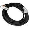 Seismic Audio - 15' XLR Right Angle Microphone Cable - 15' Foot Mic Cord - NEW Black - SAXRA15