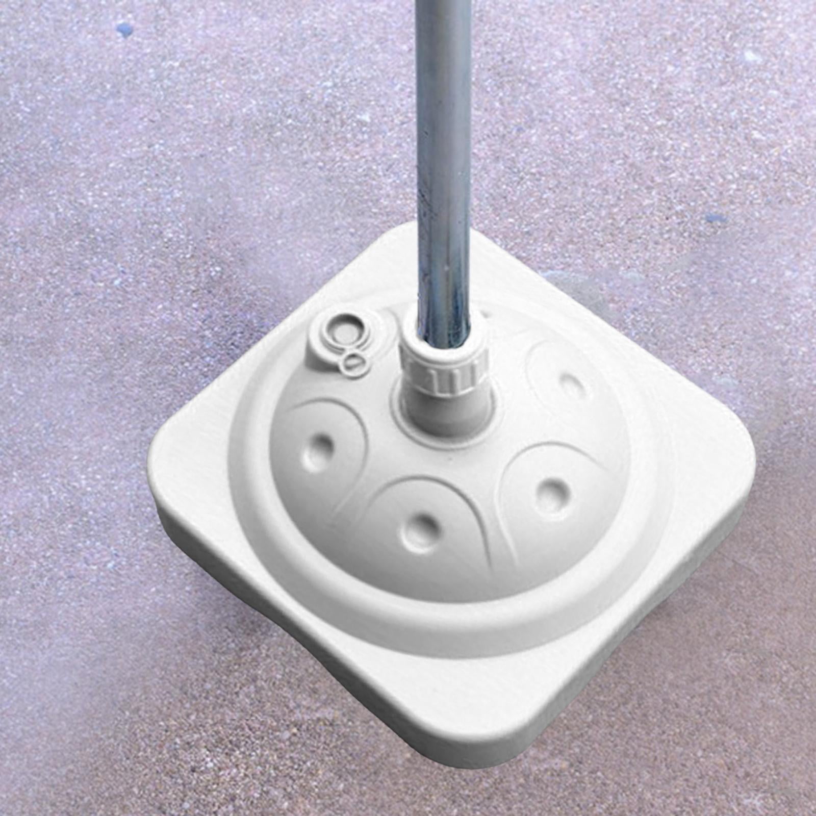 YWMJZEU Fillable Umbrella Base Heavy Duty Market Stand 10kg Capacity Stable Parasol Base White