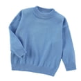 thumbnail image 7 of Cethrio Boys Crew Neck Sweaters, Casual Knitted Long Sleeve Pullover Fall Winter Tops Size 11-12 Years Blue, 7 of 7