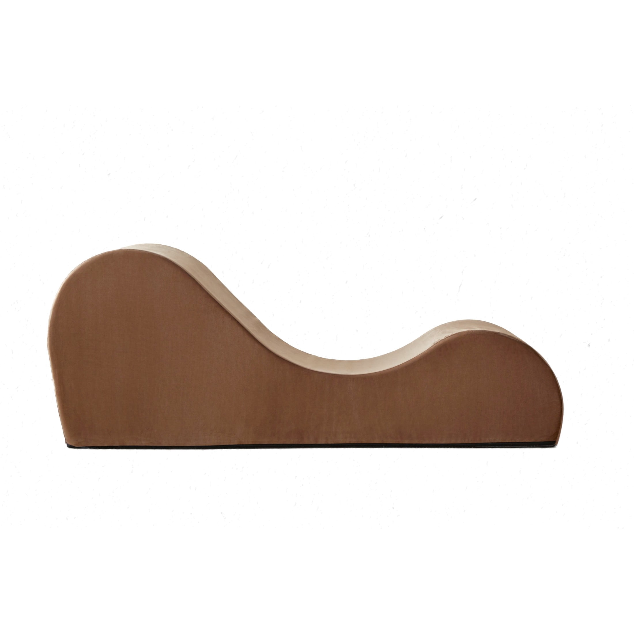 GDF Studio 62.5" Ergonomic Chaise Lounge Chair with High-Density Foam, Machine-Washable Cover, Brown