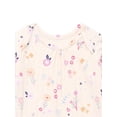 thumbnail image 2 of Garanimals Baby Girl Lap Shoulder Print Bodysuit with Long Sleeves, Sizes 0-24 Months, 2 of 3