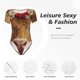 thumbnail image 4 of Fotbe White And Red Daisy Cow Body de Mujer con Cuello Redondo y Mangas Cortas, Sin Mangas Ajustado, Suave, Cómodo y Básico-Large, 4 of 7