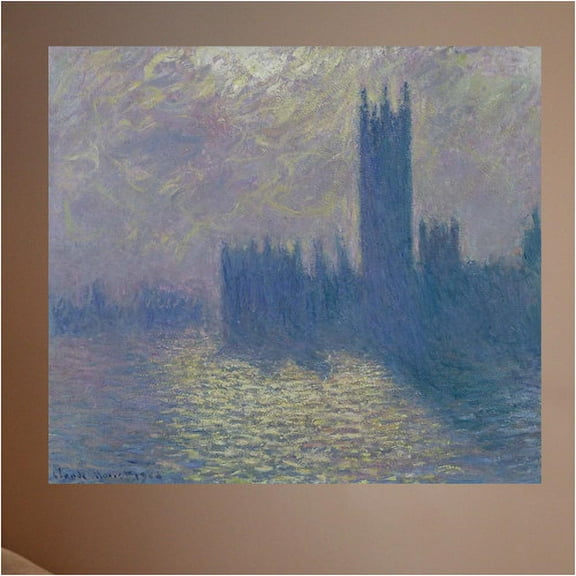 Wallhogs Monet The Houses of Parliament (1904) Poster Wall Mural
