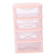 thumbnail image 4 of Makeup Drawers Plastic Pink Storage Shelf Box Office, 4 of 8
