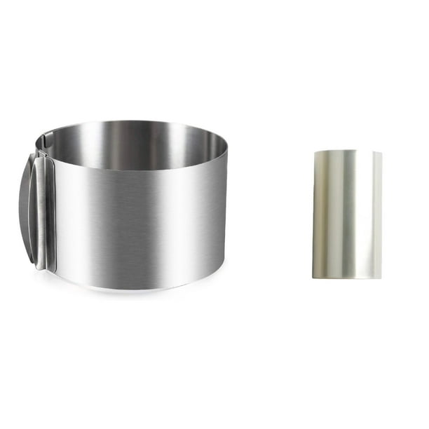 i Kito Round Cake Ring Mold & Cake Collar for Baking, Mousse Cake Mold 612in & Clear Cake