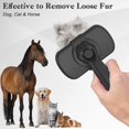 thumbnail image 6 of Self Cleaning Shedding Brush - Skin Friendly Grooming Tool for Dogs, Cats, and Puppies, Deshedding and Hair Removal for Long and Short Haired Pets, 6 of 7