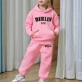 thumbnail image 6 of Fgnfyis Girls Long Sleeve Hoodie and Pants Sets Soft Warm Outfits for Daily and Outdoor Wear Toddler Pullover Sweat Suit with Comfortable Fit Pink 10-11 Years, 6 of 6
