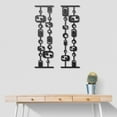 thumbnail image 4 of Black and White Mid Century Modern Metal Wall Art, 4 of 8