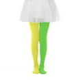 thumbnail image 2 of Cowsor Toddler Girls Dancing Tights Double Color in One Footed Velvet Leggings Stockings Pantyhose, 2 of 7