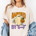 thumbnail image 2 of Haunted By 6–7 Halloween T-Shirt – Ghost & Pumpkin Graphic Tee, Spooky October Outfit, Trick-or-Treat Event Top, Cute Ghost Tee, Gen Z shirt, 2 of 7
