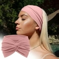 thumbnail image 3 of Hauiodp Headbands for Women, Wide Hair Bands, Elastic Thick Head Bands, Stretchy Soft Sports Sweat Bands for Spa Workout Running Gym, Twist Knotted Cotton Cloth Turban Hair Accessories, 3 of 5