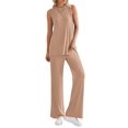 thumbnail image 2 of Conjunto Deportivo PRETTYGARDEN Mujer 2 Piezas Caqui XXL Corte Holgado, 2 of 8