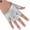 Silver, variant on 1 Pair Women Lady Fashion Faux Leather Half Finger Gloves Driving Pole Dancing Show Gloves
