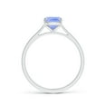 thumbnail image 2 of Angara Natural 1.6 Ct. Tanzanite Fashion Ring in 14K White Gold for Women (Ring Size: 4), 2 of 9
