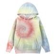 thumbnail image 4 of XADYUY Cute Hoodies for Teen Girls Oversized Hooded Girls Sweatshirt Preppy Long Sleeve Girls Pullover Sweatshirt Fashion Fall Clothing for Teen Girls with Pocket,1-2 Years Light Blue, 4 of 5