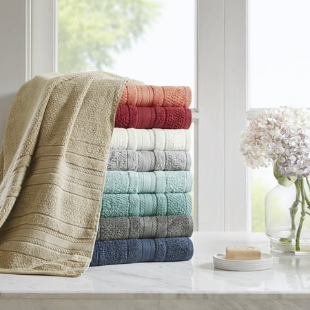 6pc Roman Super Soft Cotton Bath Towel Set Coral