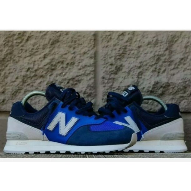 NEW BALANCE 574 ML574JHS BLUE NAVY MEN'S CASUAL SHOES 100% AUTHENTIC