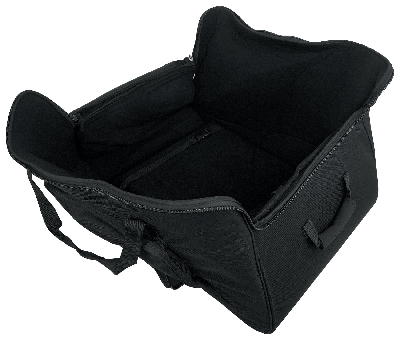 2) Rockville SB15 v2 Rolling Travel Bags+Wheels 4 Most 15" DJ PA Speakers+Stands