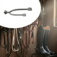 thumbnail image 6 of Stainless Steel English Spurs Chrome Plated Neck Equestrians Gear for Professional Riders and Horse Enthusiasts, 6 of 6