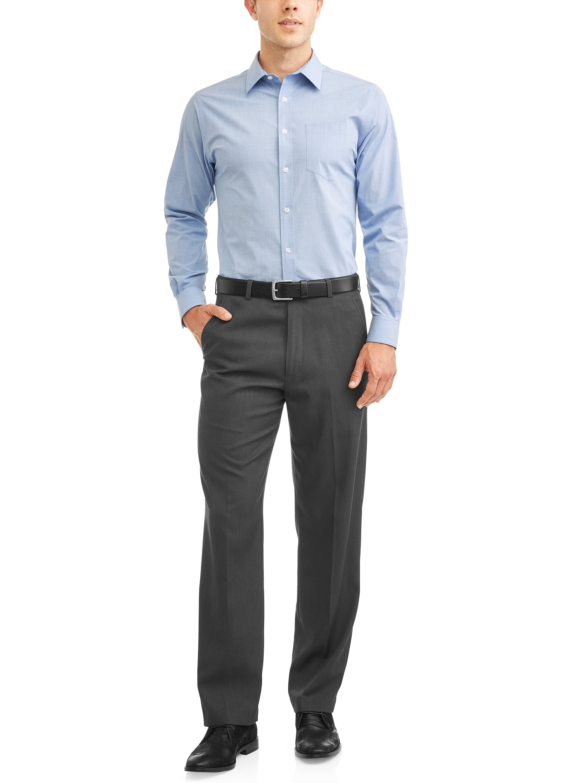 George Men's Long Sleeve Performance Dress Shirt, Up to 3XL