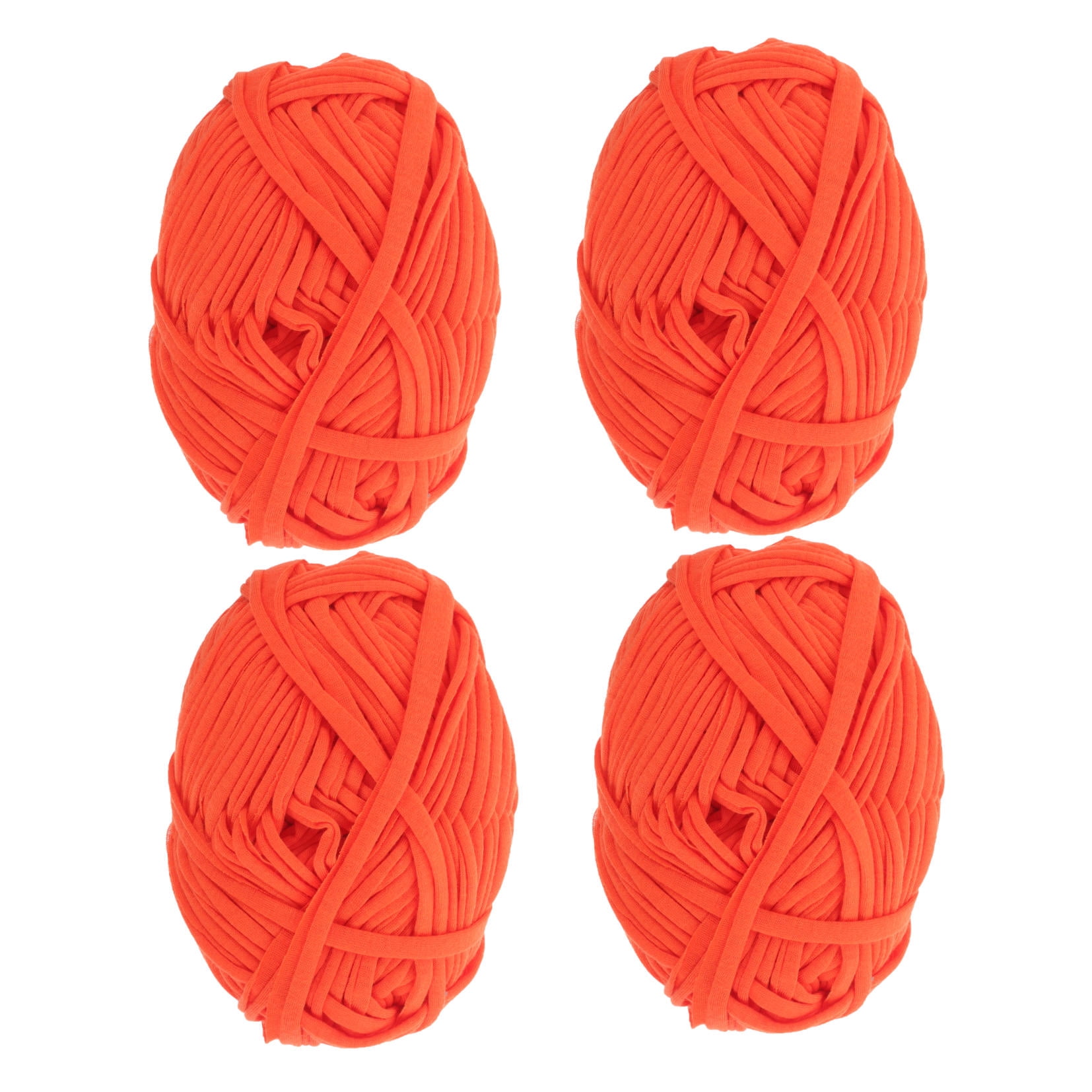 Raindrops Handmade Orange Crochet Yarn for Knitting, Crafting, Projects, and Unique Home Decor Creations