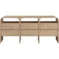 thumbnail image 3 of Meridian Furniture Giada Natural Oak And Ash Burl Veneer Dresser, 3 of 10