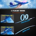 thumbnail image 3 of 4 Pack LED Light Airplane Toys-17.5" Large Throwing Foam Plane Outdoor Flying Toys for Kids-Flying Toys Gift for Boys Girls 3 4 5 6 7 8 9 Years Old, 3 of 6