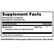Amazing Formulas Mastic Gum 1000 mg Per Serving 120 Capsules Supplement | Non-GMO | Gluten Free