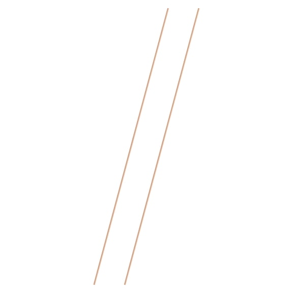 Uxcell 2-Pack Copper Round Rod 1mm x 200mm T2 Copper Stock