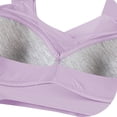 thumbnail image 7 of Gymayou Womens Seamless Sports Bras No Underwire Mesh Breathable Full Coverage Support Yoga Running Bras Light Violet 5XL, 7 of 7