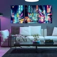 thumbnail image 2 of 3Pcs Japanese Cityscape Wall Art Japan Cyberpunk Neon Posters Painting Abstract Tokyo Night Streets Pictures Prints for Living Room Bedroom Bathroom Japanese Room Canvas wall Decor Framed (neon, 12x16, 2 of 6