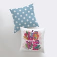 thumbnail image 4 of Love Floral Blue Polkadots Pillow Cover | Gospel Pillow | Home Decor | Rustic Farm | Throw Pillow Covers | Farmhouse Pillows | Room Decor, 4 of 7