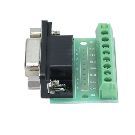 DB9 Female Terminal Breakout Board 9 Position Screw Adapter for RS232 RS485 Connector
