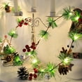 thumbnail image 6 of Vacemry Christmas Light Strand, 2M 20-LED Pine Cone Berry Decoration, Battery Operated Holiday Illumination, Indoor Outdoor Festive Lighting Display, Seasonal Party Decoration String, 6 of 9