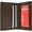 Brown, variant on Marshal Men's Credit card Holder with Id Window and Zipper Pouch