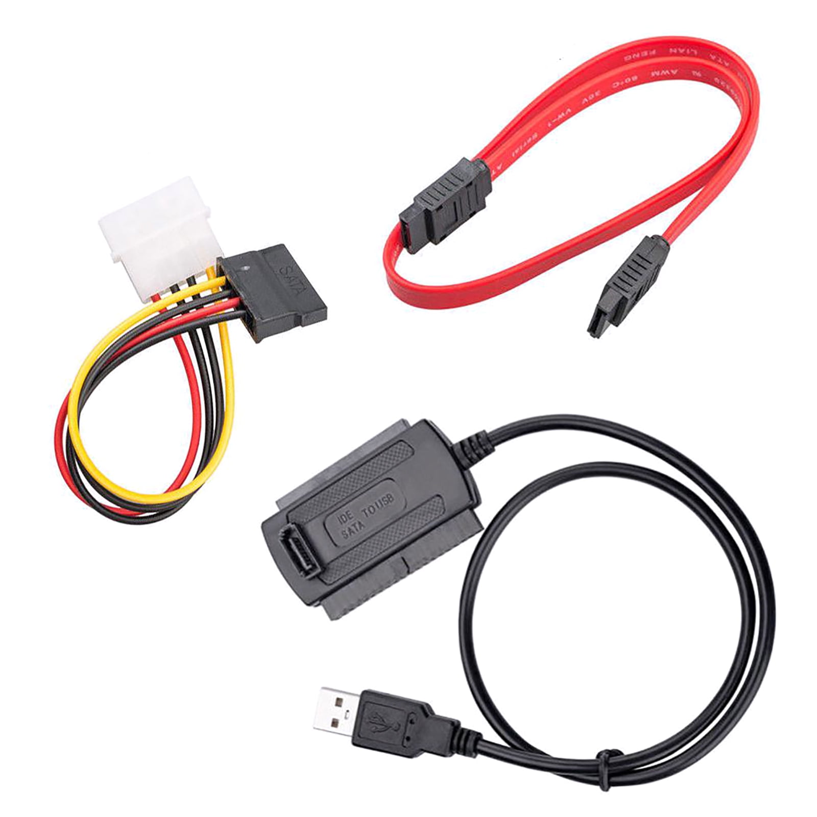 Adelaide inden for snatch QUSENLON USB 2.0 to IDE Sata S-ATA 2.5 3.5'' Hard Drive HDD Converter Adapter  Cable - Walmart.com