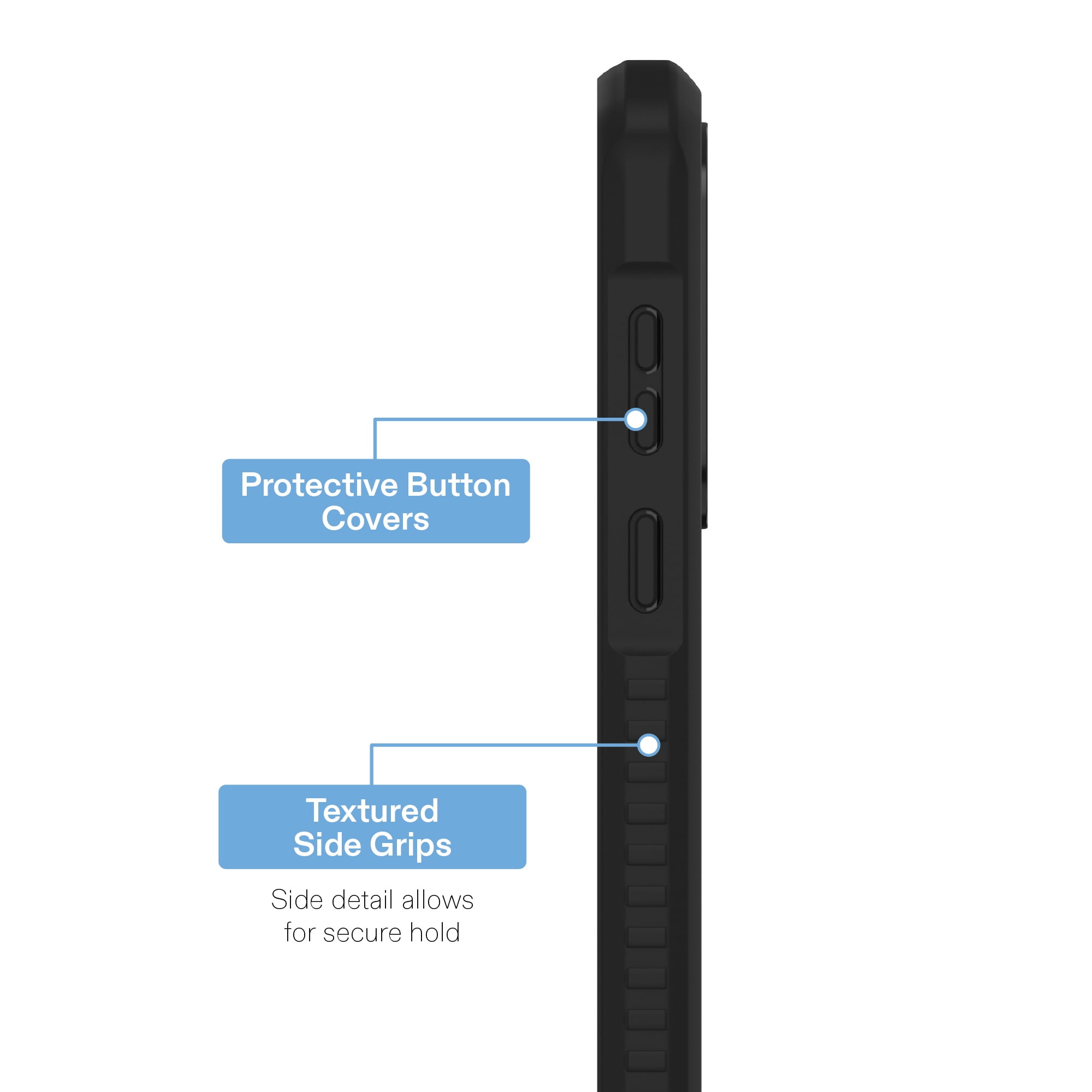 onn Magnetic Compatible Rugged Phone Case with Kickstand for Samsung Galaxy S26 Ultra - Black
