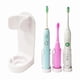 thumbnail image 2 of Paquete de 3 soportes para cepillos de dientes eléctricos, estante para pasta dental para ducha de baño, 2 of 5